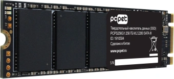 Накопитель SSD PC Pet SATA-III 256GB PCPS256G1 M.2 2280 OEM - купить недорого с доставкой в интернет-магазине