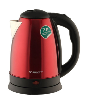Чайник электрический Scarlett SC-EK21S76 2л. 1800Вт красный корпус: металл - купить недорого с доставкой в интернет-магазине