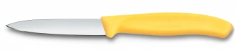 Нож кухонный Victorinox Swiss Classic (6.7608.C1) для чистки овощей и фруктов лезв.80мм прямая заточка желтый - купить недорого с доставкой в интернет-магазине