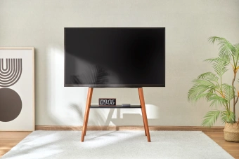 Подставка для телевизора Cactus CS-ST3645BKWN черный/орех 43"-65" макс.40кг напольный - купить недорого с доставкой в интернет-магазине
