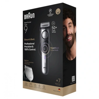 Триммер Braun BT9520 серебристый (насадок в компл:4шт) - купить недорого с доставкой в интернет-магазине