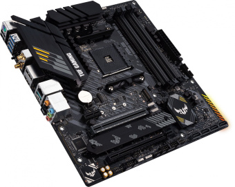 Материнская плата Asus TUF GAMING B550M-PLUS WIFI II Soc-AM4 AMD B550 4xDDR4 mATX AC`97 8ch(7.1) 2.5Gg RAID+HDMI+DP - купить недорого с доставкой в интернет-магазине