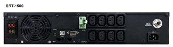 Источник бесперебойного питания Powercom Smart King RT SRT-1500A LCD 1350Вт 1500ВА черный - купить недорого с доставкой в интернет-магазине