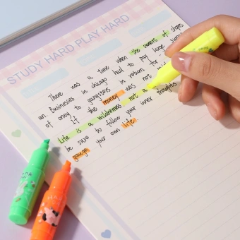 Набор текстовыделителей Deli EU611 скошенный пиш. наконечник 1-5мм 6цв. ассорти (6шт.) - купить недорого с доставкой в интернет-магазине