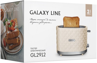 Тостер Galaxy Line GL 2912 1200Вт бежевый - купить недорого с доставкой в интернет-магазине