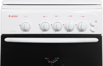 Плита Газовая Gefest CG 50M04 K73 белый (металлическая крышка) реш.чугун - купить недорого с доставкой в интернет-магазине