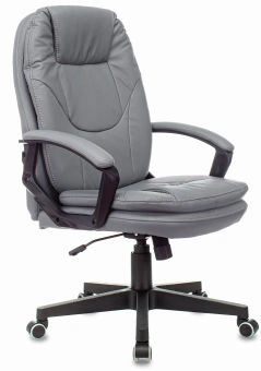 Кресло руководителя Бюрократ CH-868N серый эко.кожа крестов. пластик - купить недорого с доставкой в интернет-магазине