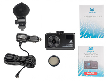 Видеорегистратор с радар-детектором Playme MARK GPS черный - купить недорого с доставкой в интернет-магазине