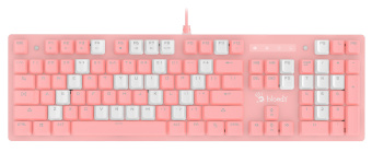 Клавиатура A4Tech B800 Dual Color механическая белый/белый USB for gamer LED (B800 PINK) кабель 1.8м - купить недорого с доставкой в интернет-магазине