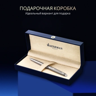 Ручка шариков. Waterman Hemisphere (S0920470) Steel CT M син. черн. подар.кор. - купить недорого с доставкой в интернет-магазине