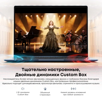 Ноутбук Chuwi Corebook Air Ryzen 5 6600H 16Gb SSD512Gb AMD Radeon 660M 14" IPS FHD+ (1920x1200) Windows 11 Pro blue WiFi BT Cam - купить недорого с доставкой в интернет-магазине