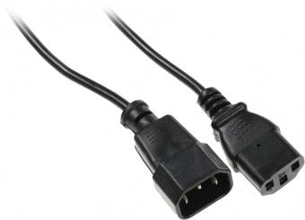 Кабель-удлинитель Ningbo AN23-1008-3 IEC C13 IEC C14 3м черный - купить недорого с доставкой в интернет-магазине