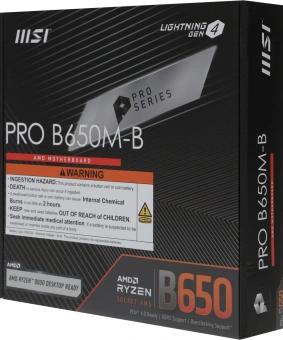 Материнская плата MSI PRO B650M-B Socket AM5 AMD B650 2xDDR5 mATX AC`97 8ch(7.1) 2.5Gg RAID+VGA+HDMI - купить недорого с доставкой в интернет-магазине