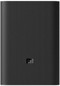 Мобильный аккумулятор Xiaomi Mi Power Bank 3 Ultra Compact 10000mAh 3A 2xUSB черный (BHR4412GL) - купить недорого с доставкой в интернет-магазине