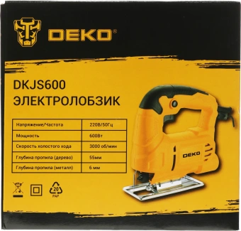 Лобзик Deko DKJS600 +1пил. 600Вт 3000ходов/мин от электросети - купить недорого с доставкой в интернет-магазине