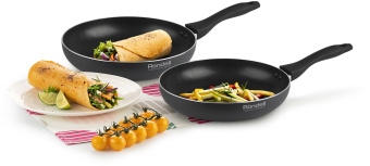 Сковорода Rondell Cassia RDA-1406 круглая 26см покрытие: Xylan Plus ручка несъемная (без крышки) графитовый - купить недорого с доставкой в интернет-магазине