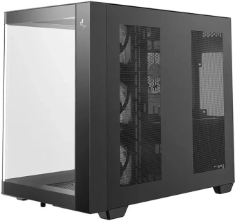 Корпус Deepcool CG530U 4F черный без БП ATX 10x120mm 4x140mm 1xUSB2.0 audio bott PSU - купить недорого с доставкой в интернет-магазине