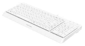 Клавиатура A4Tech FK15 белый USB (FK15 WHITE) кабель 1.5м - купить недорого с доставкой в интернет-магазине