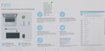 Клавиатура A4Tech Fstyler FX51 серый USB slim Multimedia (FX51 GREY) - купить недорого с доставкой в интернет-магазине