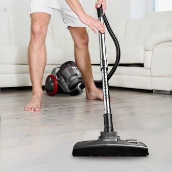 Пылесос Kitfort КТ-5152 700Вт серый/красный - купить недорого с доставкой в интернет-магазине