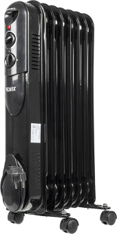 Радиатор масляный Ресанта ОМПТ-7НЧ 1500Вт черный - купить недорого с доставкой в интернет-магазине