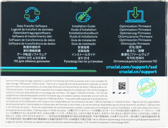 Накопитель SSD Crucial S SATA-III 500GB CT500BX500SSD1 BX500 2.5" - купить недорого с доставкой в интернет-магазине