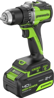 Дрель-шуруповерт Greenworks DD560 аккум. патрон:быстрозажимной (3708407CUB) - купить недорого с доставкой в интернет-магазине