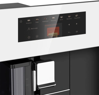 Кофемашина Weissgauff WCMI-572 Touch Cappuccino 1400Вт белый/черный - купить недорого с доставкой в интернет-магазине