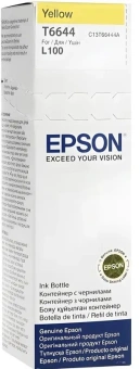 Чернила Epson 664 C13T664498 (аналог C13T66444A) желтый 70мл для Epson L100 - купить недорого с доставкой в интернет-магазине