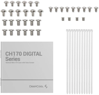 Корпус Deepcool CH170 Digital белый без БП mATX 1x120mm 1xUSB2.0 1xUSB3.0 audio bott PSU - купить недорого с доставкой в интернет-магазине
