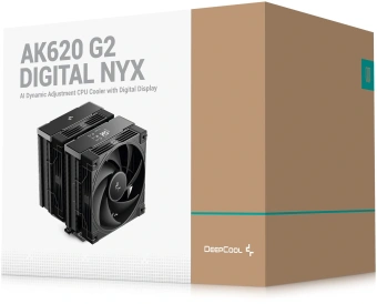 Устройство охлаждения(кулер) Deepcool AK620 G2 Digital NYX Soc-AM5/AM4/1151/1200/2066/1700 черный 4-pin 28.87dB Al+Cu LCD 300W 1386gr Ret (R-AK620G2-BKNNMN-GJD-1) - купить недорого с доставкой в интернет-магазине