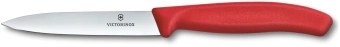Нож кухонный Victorinox Swiss Classic 6.7701.C1 для овощей лезв.100мм прямая заточка красный - купить недорого с доставкой в интернет-магазине