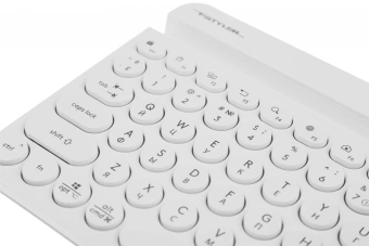Клавиатура A4Tech FBK30 белый USB беспроводная BT/Radio slim Multimedia (FBK30 WHITE) - купить недорого с доставкой в интернет-магазине