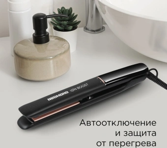 Выпрямитель Redmond HS1716 55Вт черный макс.темп.:230С покрытие:керамико-турмалиновое - купить недорого с доставкой в интернет-магазине