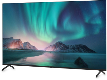 Телевизор LED Hyundai 65" H-LED65BU7006 Android TV Frameless Metal черный/серебристый 4K Ultra HD 60Hz DVB-T DVB-T2 DVB-C DVB-S DVB-S2 USB WiFi Smart TV - купить недорого с доставкой в интернет-магазине