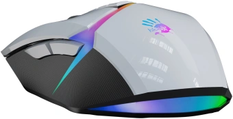 Мышь A4Tech Bloody W60 Max белый оптическая 10000dpi USB 10but (W60 MAX (PANDA WHITE)) - купить недорого с доставкой в интернет-магазине