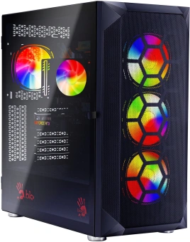 ПК Bloody BD-PC RB65C2 MT Ryzen 5 7500F (3.7) 32Gb SSD1Tb RX 7700XT 12Gb Windows 11 Home 64 2.5Gigabit WiFi BT 650W черный (RUS) (2111350) - купить недорого с доставкой в интернет-магазине