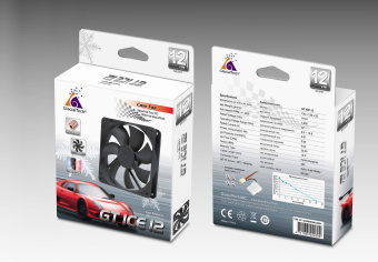 Вентилятор Glacialtech GT ICE 12 120x120mm 3-pin 4-pin (Molex)19dB 117gr Ret - купить недорого с доставкой в интернет-магазине