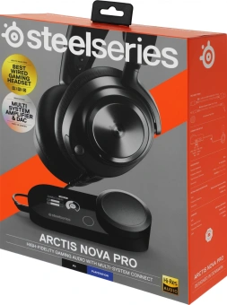 Наушники с микрофоном Steelseries Arctic Nova Pro черный 1.5м накладные оголовье (61527) - купить недорого с доставкой в интернет-магазине