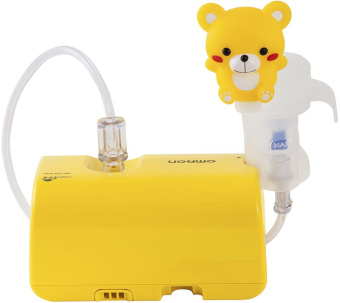 Ингалятор Omron NE-C24 Kids (NE-C801S-KDRU) компрессорный стационарный желтый - купить недорого с доставкой в интернет-магазине