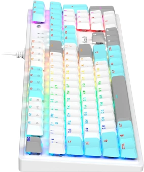 Клавиатура A4Tech Bloody S510R механическая белый USB for gamer LED (S510R USB ICY WHITE/BLMS RED) - купить недорого с доставкой в интернет-магазине