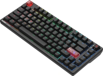 Клавиатура A4Tech MS76 механическая черный USB Multimedia for gamer LED кабель 1.8м - купить недорого с доставкой в интернет-магазине