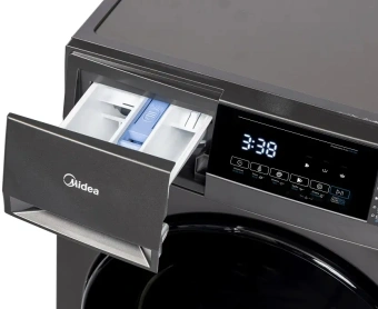 Стиральная машина Midea MFC3712BSW40/S класс: A загр.фронтальная макс.:7кг темно-серебристый инвертор - купить недорого с доставкой в интернет-магазине
