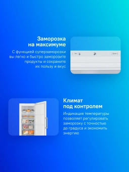 Морозильная камера Beko B1RFNK312W белый - купить недорого с доставкой в интернет-магазине