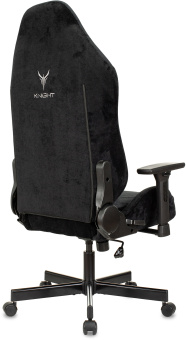 Кресло игровое Knight N1 Fabric черный Light-20 с подголов. крестов. металл - купить недорого с доставкой в интернет-магазине
