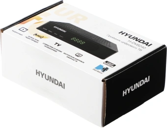 Ресивер DVB-T2 Hyundai H-DVB240 черный - купить недорого с доставкой в интернет-магазине