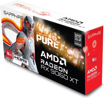Видеокарта Sapphire PCI-E 5.0 11350-02-20G PURE AMD RADEON RX 9060 XT GAMING OC 16GB DUAL AMD Radeon RX 9060XT 16Gb 128bit GDDR6 2700/20000 HDMIx2 DPx1 HDCP Ret - купить недорого с доставкой в интернет-магазине