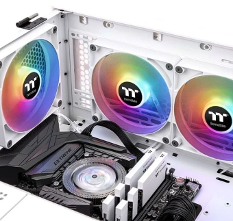 Вентилятор Thermaltake CT120 Sync ARGB белый 4-pin 25.8dB Ret (CL-F153-PL12SW-A) - купить недорого с доставкой в интернет-магазине