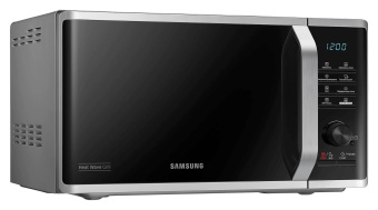 Микроволновая Печь Samsung MG23K3575AS/BW 23л. 800Вт черный/серебристый - купить недорого с доставкой в интернет-магазине