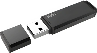Флеш Диск Netac 64GB U351 NT03U351N-064G-20BK USB2.0 черный - купить недорого с доставкой в интернет-магазине